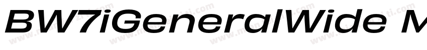BW7iGeneralWide Medi字体转换
